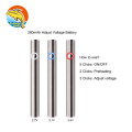 CA hot variable voltage vape battery charger 10.5mm recharge micro usb preheat 380mah vaporizer battery 510 thread